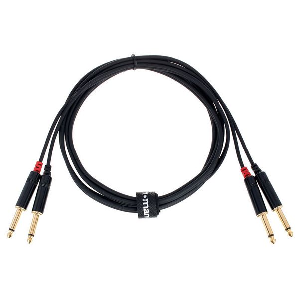 Zwillingskabel 3m 2x 6,3mm Klinke / 2x 6,3mm Klinke Swift Eventverleih